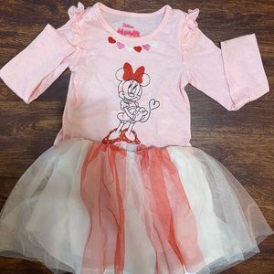 Minnie Mouse tutu set 4t